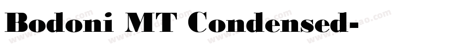 Bodoni MT Condensed字体转换